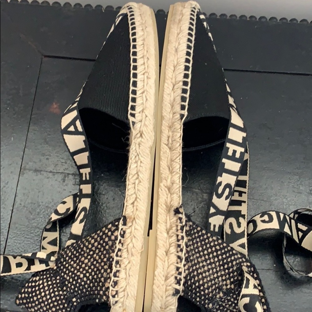 NWT Stella McCartney flat espadrilles logo ribbon - Picture 8 of 16